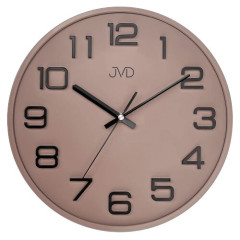 Nástenné hodiny JVD sweep HX2472.11, 30cm hnedé